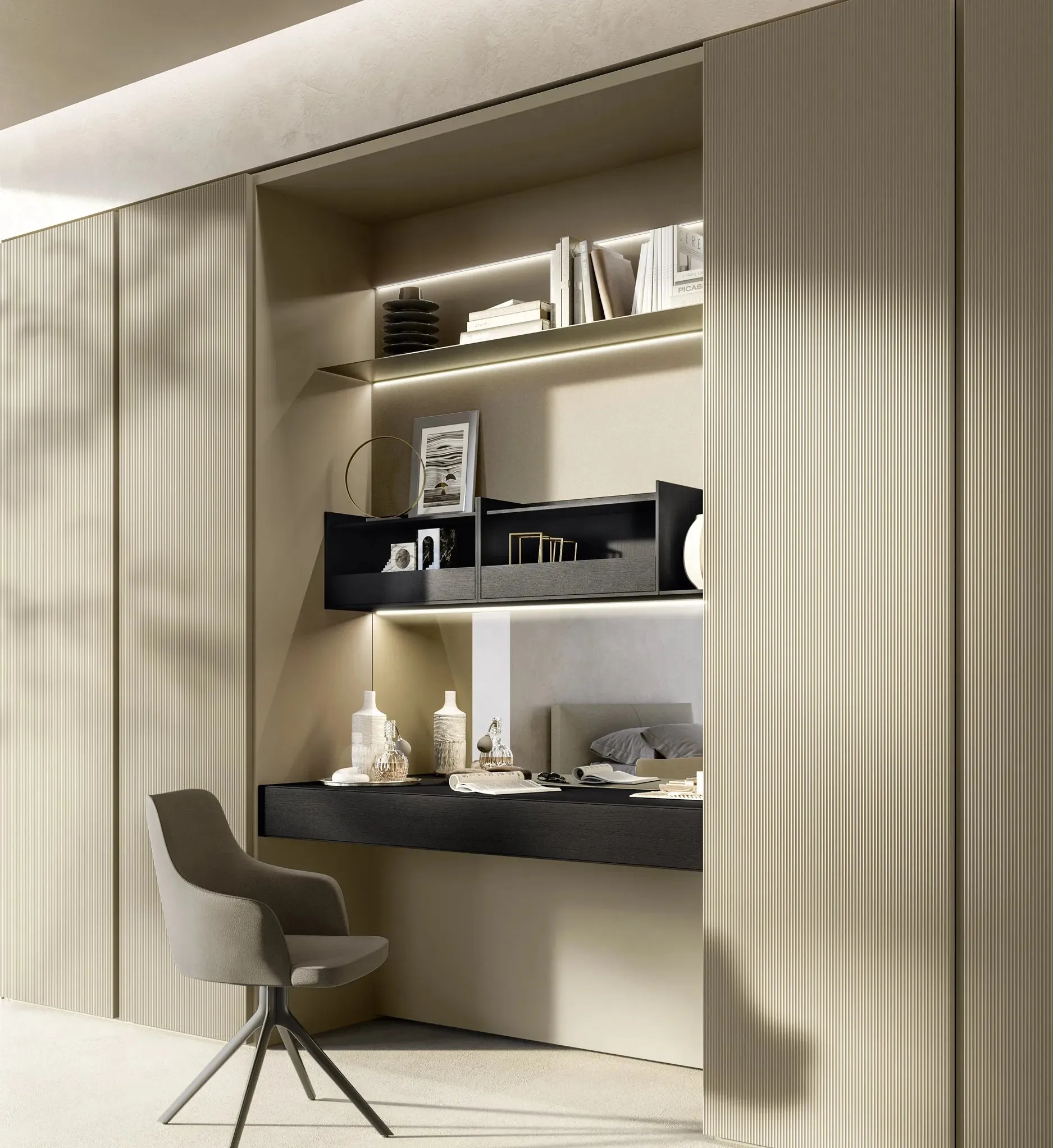 Ein System für Schrank und Wand – Beispiel